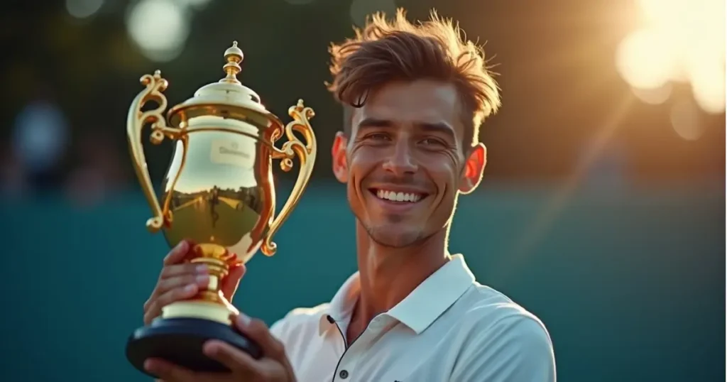 Luca Nardi Tennis Trophy Ceremony 2025 Luca Nardi Tennis Rising Star