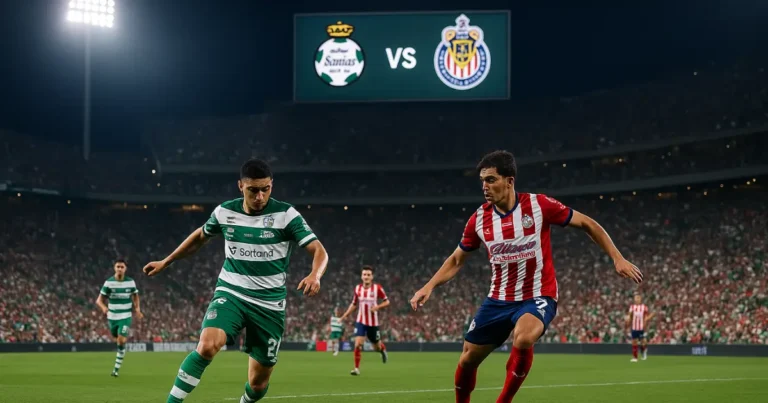 Horario y dónde ver el partido Santos vs. Chivas de la Liga MX
